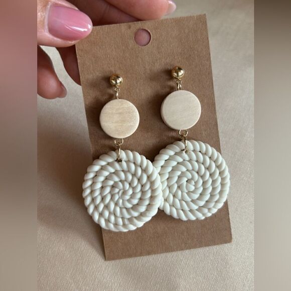 boho geo dangle earrings A544 - Picture 5 of 5